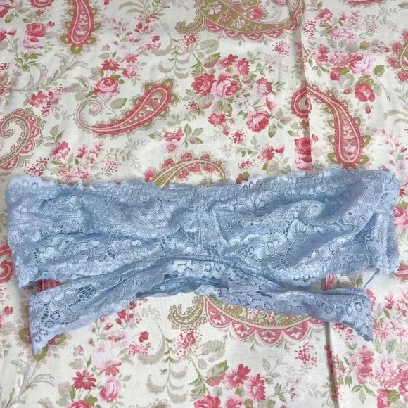 Free People Periwinkle Lace Strapless Bralette Women's Size S - Picture 1 of 6
